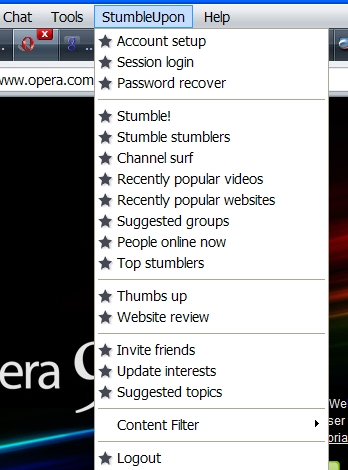 stumbleupon for opera social hack